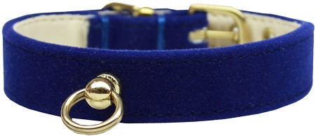 Velvet #70 Dog Collar Blue Size 10